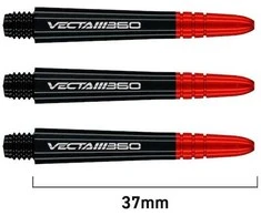 Koteliai Winmau Vecta Blade 360, vidutiniai, 37 mm, juodos sp.