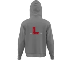 L-style džemperis su gobtuvu, S, pilkas