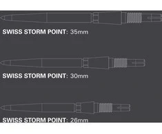 Metalinės adatėlės Target Swiss Storm, 30 mm