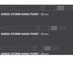 Metalinės adatėlės Target Swiss Storm Nano, 26 mm