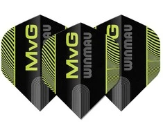 Sparneliai Winmau Prism Delta - MvG, juoda/žalia spalvos