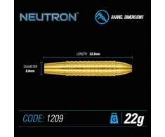 Winmau Neutron plieninės žalvarinės strėlės