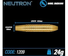 Winmau Neutron plieninės žalvarinės strėlės