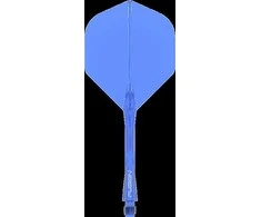 Winmau Fusion 2 standard - integruota kotelio ir standartinio sparnelio sistema, mėlyni, ilgi