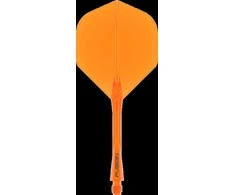 Winmau Fusion 2 - integruota kotelio ir standartinio sparnelio sistema, oranžiniai, ilgi