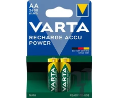 Accu Power 2600 mAh įkraunamos baterijos, VARTA, 2 vnt.