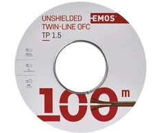 Emos Akustiskais vads 2x1.5mm OFC bezkrasains