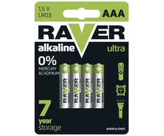 Baterijos AAA LR03 Emos/Raver ultra 4 vnt.