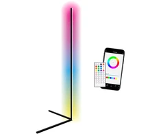 Commel Išmanusis RGB LED grindų/kampinis šviestuvas 140 cm Muzikos režimas