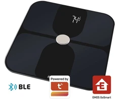 Virtuvinės svarstyklės Emos Asmeninės svarstyklės 180 kg „Bluetooth“ „GoSmart“