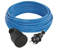 Emos Atsparus atmosferos poveikiui prailginimo laidas 10 m / 1 lizdas / juodas / PVC / 230 V / 1,5 mm2