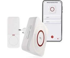 Emos Belaidis namų durų skambutis WiFi baltas GoSmart P5735SS