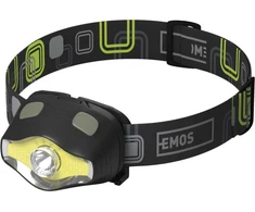 Emos COB LED + LED žibintuvėlis 220lm, 100m, 3xAAA