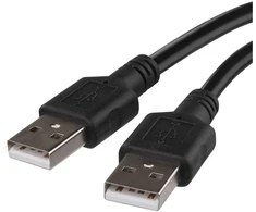 Emos Įkrovimo ir jungiamasis kabelis USB-A 2.0 / USB-A 2.0 juodas 2 m
