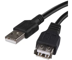 Emos Įkrovimo ir jungiamasis kabelis USB-A 2.0 / USB-A 2.0 juodas 2 m