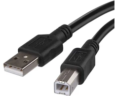 Emos Įkrovimo ir jungiamasis kabelis USB-A 2.0 / USB-B 2.0 juodas 2 m