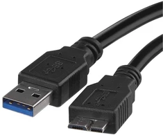 Emos Įkrovimo ir jungiamasis kabelis USB-A 3.0 / micro B 3.0 juodas 1 m