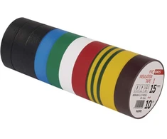 Emos Izoliacinė juosta PVC 15 mm/10 m 10 vnt., spalvota