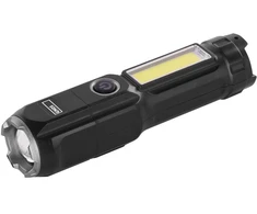 Emos LED + COB LED įkraunamas žibintuvėlis, fokusas 150 lm