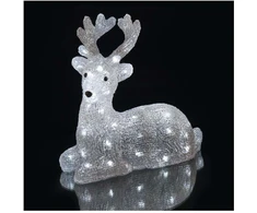 Emos LED Christmas medžio, 27 cm, indoor and outdoor, cold baltas, timer
