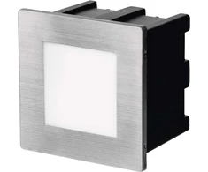 Emos LED įleidžiamas laiptų/sieninis lauko šviestuvas 1,5 W IP65 80x80 šiltos baltos spalvos