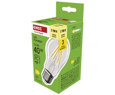 Emos LED kaitrinė lemputė A60 3,4 W 470 lm E27 sraigtas