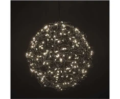 Emos LED Kalėdų kamuolys 20 cm / skirtas naudoti lauke ir patalpose / šilta balta šviesa