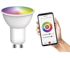 Emos LED lemputė „GoSmart MR16 / GU10 / 4,8 W (35 W) / 400 lm / RGBW / Zigbee / reguliuojamas šviesos stipris“