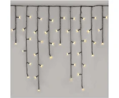 Emos Kalėdų eglutės lemputės Kalėdinis apšvietimas XMAS varvekliai 6W 200LED 3,6m IP44 /8 programos/šiltai baltasD4CW01