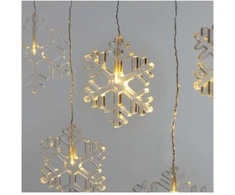 Emos LED šviesos užuolaidos snaigės 45x84cm / skirtos naudoti lauke ir patalpose / šilta balta šviesa