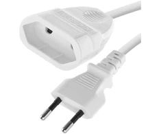 Emos Pailginimo laidas 1,5 m / 1 lizdas / baltas / PVC / 0,75 mm²