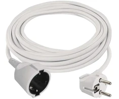 Emos 1-vietis ilgintuvas su įžeminimu 5m/3x1.5mm baltas
