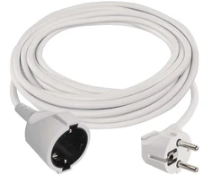 Emos Pailginimo laidas 7 m / 1 lizdas / baltas / PVC / 1,5 mm2