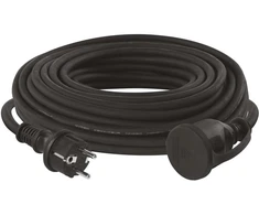 Emos Pailginimo laidas lauko naudojimui, 25 m / 1 lizdas / juodas / guma-neoprenas / 250 V / 2,5 mm2