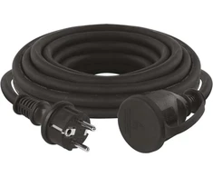 Ilgiklis EMOS, 1 lizdas, 5 m, 3x1.5 mm2, IP44 juodos sp.