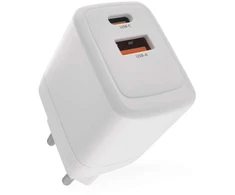 Emos Universalus USB-C ir USB-A sieninis įkroviklis GaN PD, maks. 20 W.