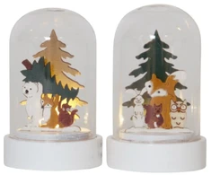 NULL LED Kalėdų dekoracija „Miško draugai“ IP20 2 vnt./pakuotė