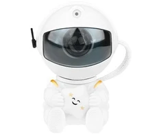 NULL LED/lazerinis žvaigždžių projektorius Astro 125 mm, nuotolinio valdymo pultas, baltas