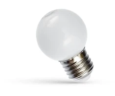 NULL LED lemputė E27, G45 mini, 1 W, balta matinė