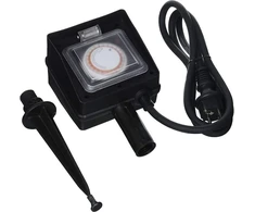 Į žemę įsmeig.2-vietis elektros lizdas su laikmat. DUWI 1.4m IP44