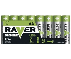 Šarminės baterijos AA Raver/EMOS LR6, 8 vnt.