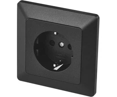 SCHUKO antracito lizdas EMOS