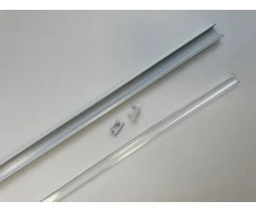 SpectorLight LED juostos profilis B, komplektas, skaidrus dangtelis, 1 m