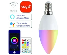 SpectorLight Išmanioji LED lemputė SPECTOR LIGHT, E14, C37, 5W, 480 lm, RGB&amp;DIM, SMART + WiFi+ pultelis