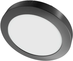 SpectorLight Paviršinė LED panelė SPECTOR LIGHT, 24 W, 4000 K, 2500 lm, apvali f., juodos sp., Ø22,5 x h3 cm