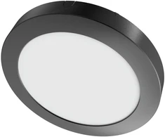 SpectorLight Paviršinė LED panelė SPECTOR LIGHT, 18 W, 4000 K, 1850 lm, apvali f., juodos sp., Ø22,5 x h3 cm