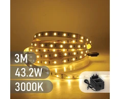 SpectorLight Šiltos baltos spalvos LED juostos rinkinys 60 LED/m, IP65, 3 m, „Spector Light“