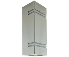 Struhm IDEUS sieninis šviestuvas KELER 2xGU10 INOX IDEUS 0186 lauko sieninis šviestuvas