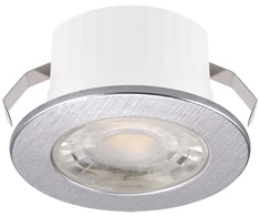 Struhm Įleidžiamas įmontuojamas šviestuvas Fin Led 3w sidabrinis 4100k