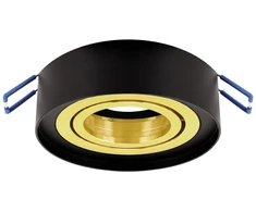 Struhm Ideus Odyn 04490 įleidžiamas šviestuvas, 1x35W GU10, juodas/auksinis